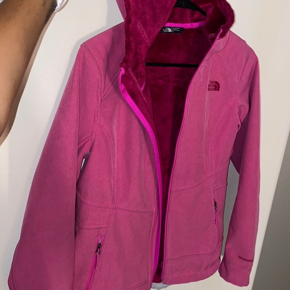 Pink North Face jacket